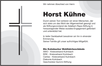 Anzeige von Horst Kühne von MGO