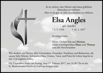 Anzeige von Elsa Angles von MGO