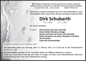 Anzeige von Dirk Schubarth von MGO