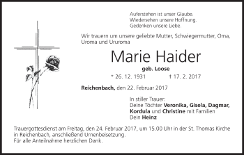 Anzeige von Marie Haider von MGO