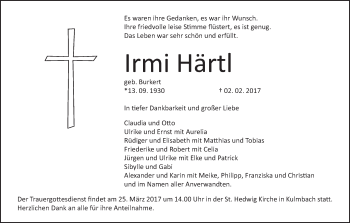 Anzeige von Irmi Härtl von MGO