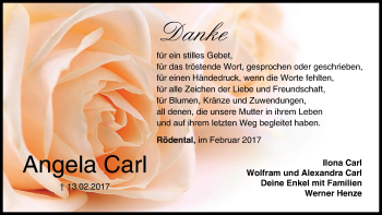 Anzeige von Angela Carl von MGO