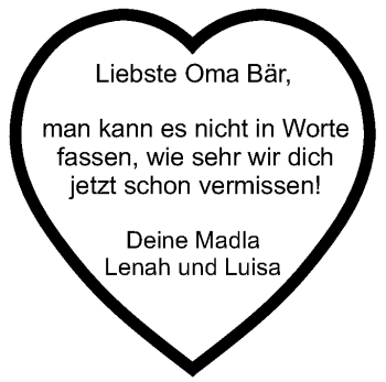 Anzeige von Oma Bär  von MGO