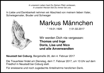 Anzeige von Markus Männchen von MGO