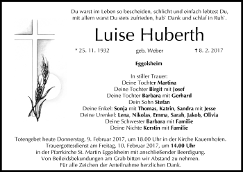 Anzeige von Luise Huberth von MGO