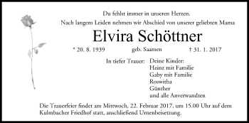 Anzeige von Elvira Schöttner von MGO