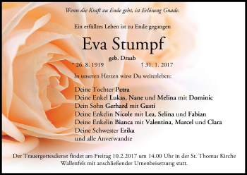 Anzeige von Eva Stumpf von MGO