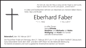 Anzeige von Eberhard Faber von MGO