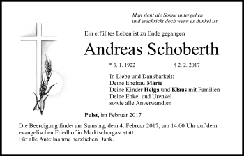 Anzeige von Andreas Schoberth von MGO