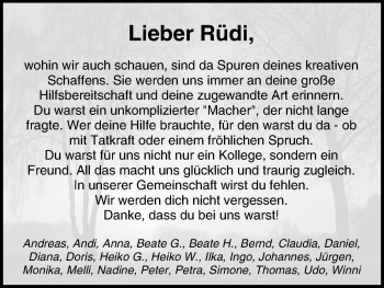 Anzeige von Rüdi  von MGO