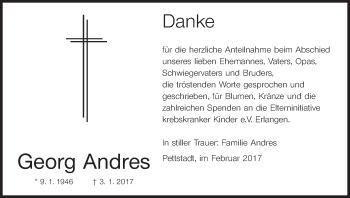Anzeige von Georg Andres von MGO