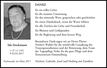 Anzeige von Ida Stockmann von MGO