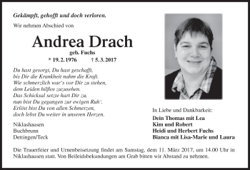 Anzeige von Andrea Drach von MGO