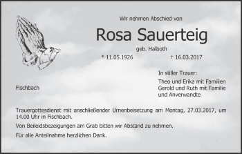 Anzeige von Rosa Sauerteig von MGO
