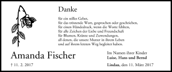 Anzeige von Amanda Fischer von MGO