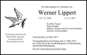 Anzeige von Werner Lippert von MGO