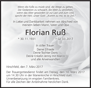 Anzeige von Florian Ruß von MGO