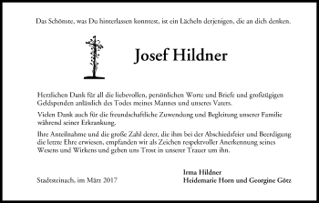 Anzeige von Josef Hildner von MGO
