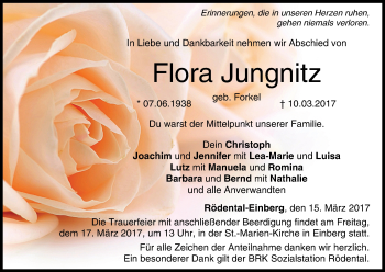 Anzeige von Flora Jungnitz von MGO