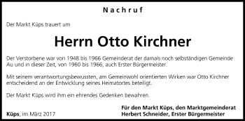 Anzeige von Otto Kirchner von MGO