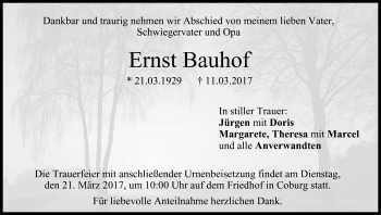 Anzeige von Ernst Bauhof von MGO