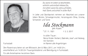 Anzeige von Ida Stockmann von MGO