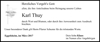 Anzeige von Karl Thuy von MGO