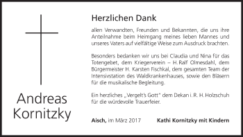 Anzeige von Andreas Kornitzky von MGO