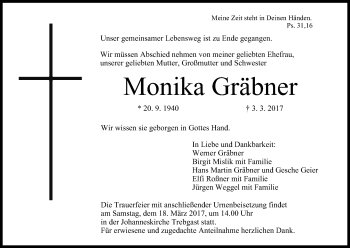 Anzeige von Monika Gräbner von MGO