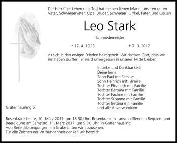 Anzeige von Leo Stark von MGO