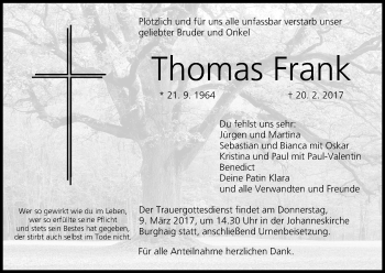 Anzeige von Thomas Frank von MGO