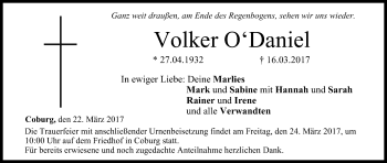 Anzeige von Volker O Daniel von MGO