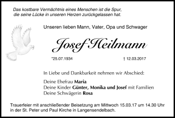 Anzeige von Josef Heilmann von MGO