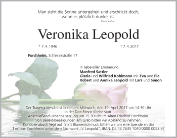Anzeige von Veronika Leopold von MGO