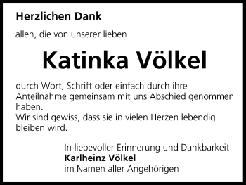 Anzeige von Katinka Völkel von MGO