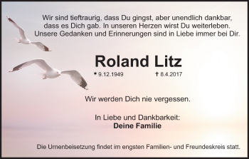 Anzeige von Roland Litz von MGO