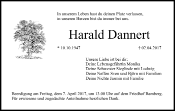 Anzeige von Harald Dannen von MGO