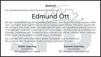 Anzeige von Edmund Ott von MGO