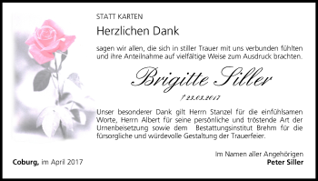 Anzeige von Brigitte Siller von MGO