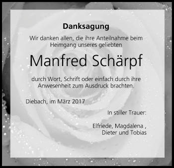 Anzeige von Manfred Schärpf von MGO