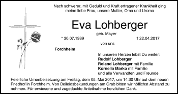 Anzeige von Eva Lohberger von MGO