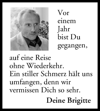 Anzeige von In Gedenken  von MGO