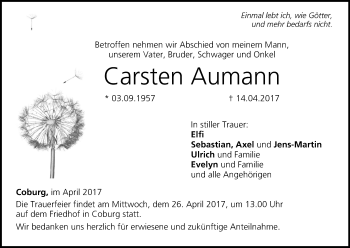 Anzeige von Carsten Aumann von MGO