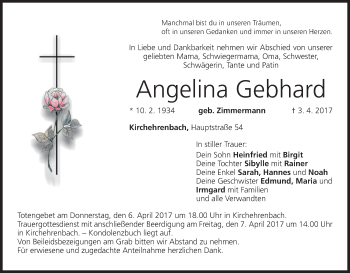 Anzeige von Angelina Gebhard von MGO