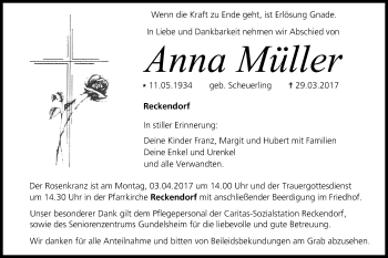 Anzeige von Anna Müller von MGO