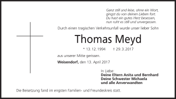 Anzeige von Thomas Meyd von MGO