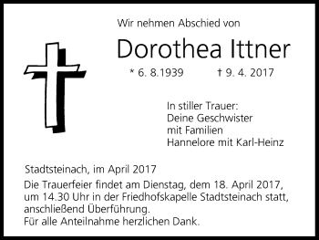 Anzeige von Dorothea Ittner von MGO