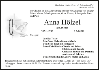 Anzeige von Anna Hölzel von MGO