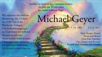 Anzeige von Michael Geyer von MGO