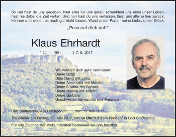 Anzeige von Klaus Ehrhardt von MGO